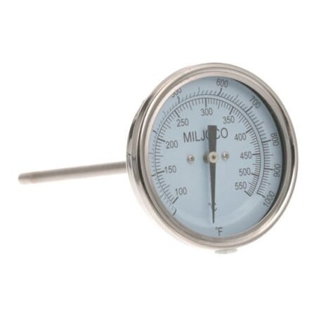 Allpoints Allpoints 621062 Thermometer3", 200-1000F, 1/2 Mpt For Bakers Pride 621062